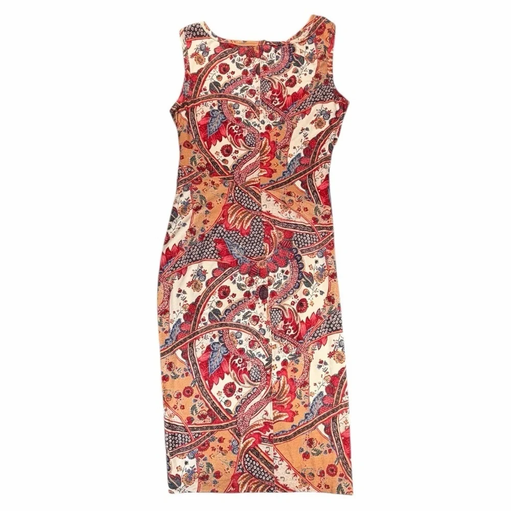 NWT Peruvian Connection Women’s Takara Sheath Sleeveless Midi Dress In Size M